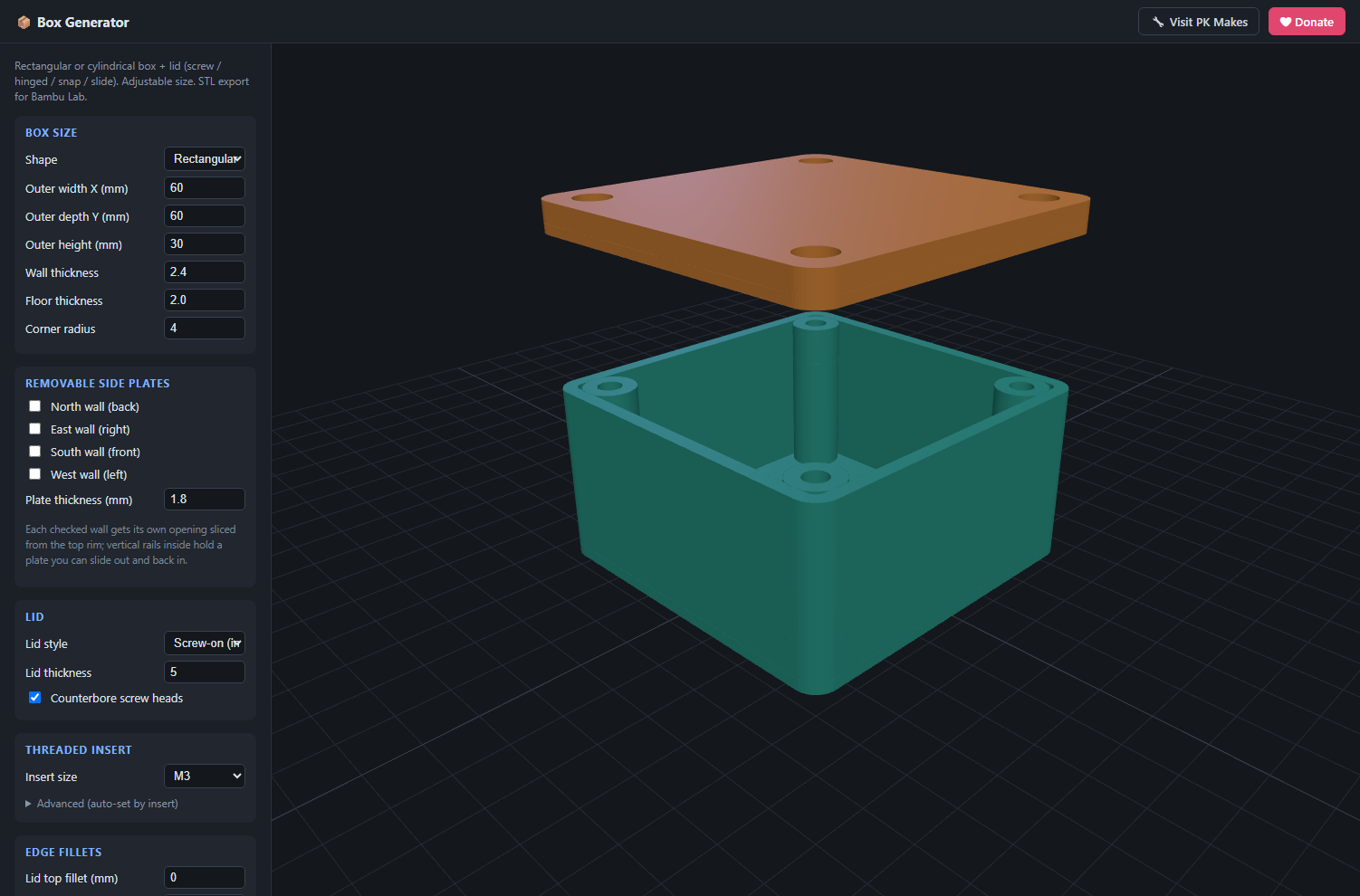 Box Generator screenshot